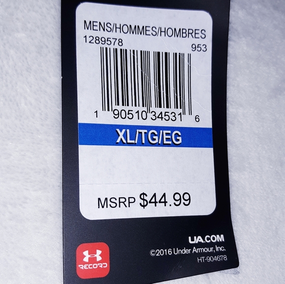 UA Heat Gear Bayou Blue Printed Training Tight - Picture 8 of 8